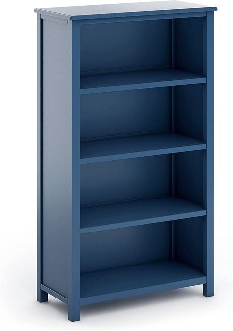 navy bookcase navy bookshelf blue bookcase blue bookshelf navy nursery nursery decor Playroom Bookcase, Blue Bookshelves, Large Bookshelf, Classic Bookshelves, Bookshelf Wood, Bedroom Bookcase, Blue Bookcase, Blue Shelves, Large Bookshelves