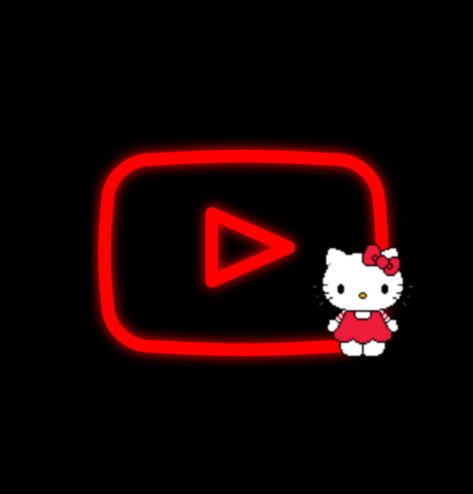 Hello Kitty App Icons Aesthetic, Hello Kitty App Icon, Icon Cat, Red Hello Kitty, Cat App, Wallpaper Themes, Beach Icon, Kitty Items, Pink Chrome