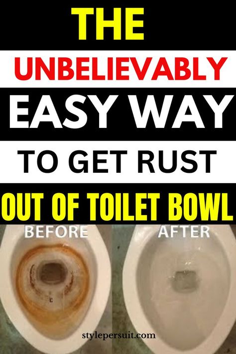 You walk into your bathroom, ready to start your day with a refreshing routine, only to be greeted by the unsightly presence of rust stains in your toilet bowl. Fear not, as we've got you covered! In this toilet bowl cleaning guide, we'll unravel the mysteries of rust removal from your toilet bowl, providing you with practical tips, effective techniques, and perhaps a few unexpected tricks. #cleaning #stainsremoval #cleainghacks Toilet Bowl Cleaning, Clogged Drains, Remove Rust, Rust Removal, Cleaning Guide, How To Remove Rust, Toilet Bowl, Toilets, Bat