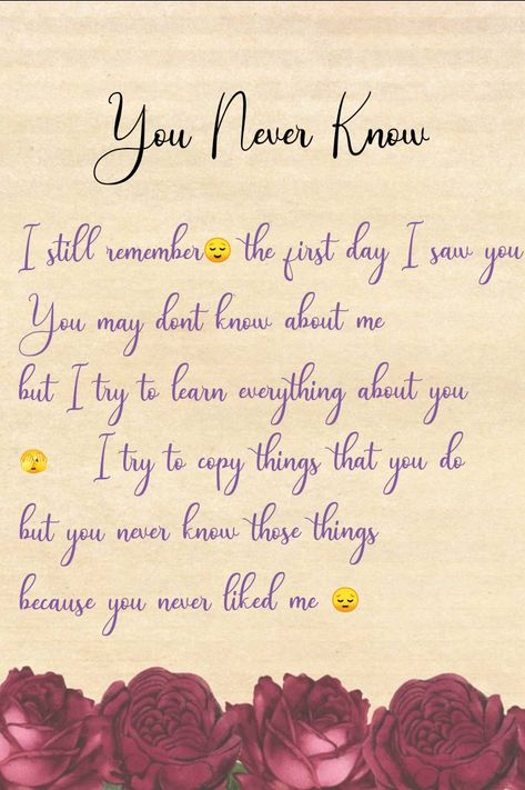 It's about feelings of a one sided lover He Never Loved Me, I Just Want Him, Why I Love Him, One Sided Love, Everything About You, Today Only, My Feelings, You Never Know, For Today