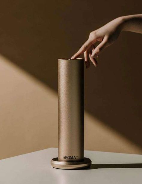 The Futuristic Diffuser | Source: AromaTech Air Purifier Design, Best Smart Home, Scent Diffuser, Smart Living, Bottle Sizes, House Smells, Oil Bottle, Olive Wood, Air Purifier