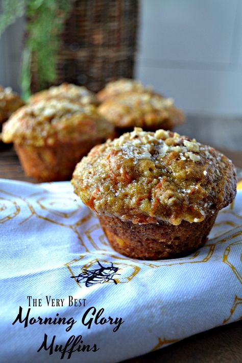 Glory Muffins Healthy, Best Morning Glory Muffins, Muffins Morning Glory, Morning Glory Muffins Healthy, Morning Glory Muffins Recipe, Breakfast To Go, Morning Treats, Glory Muffins, Pecan Muffins