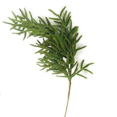 Winter Stems In Vase, Christmas Stems Vase, Simplistic Christmas Decor, Faux Greenery Decor, Floral Christmas Centerpieces, Fall Harvest Decorations, Christmas Tables, Norfolk Pine, Christmas Stem