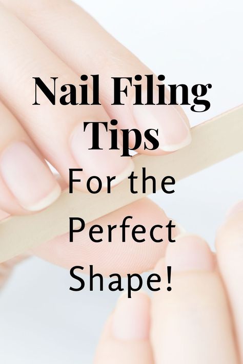 How To File Natural Nails Almond, Short Nail Filing Shapes, How File Your Nails, Filing Almond Nails, How To File Round Nails, Squared Oval Nails Short, How To File Squoval Nails Shape, Shaping Your Nails, Nail Shapes Natural Nails