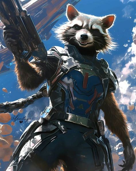 Character Design Superhero, Raccoon Guardians Of The Galaxy, Rocket Racoon, Raccoon Art, Best Marvel Characters, Rocket Raccoon, Cute Doodles Drawings, Racoon, Which One Are You