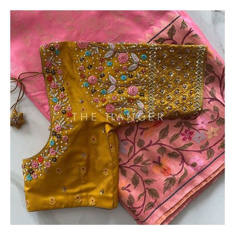 Yellow Blouse Designs, Casual Blouse Designs, Blouse Maggam Work, Wedding Edit, Latest Bridal Blouse Designs, Latest Blouse Designs Pattern, Maggam Work Designs, New Saree Blouse Designs, Traditional Blouse Designs