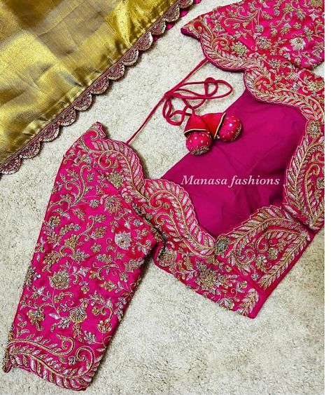 Exclusive Blouse Designs, Gold Saree, Netted Blouse Designs, Latest Bridal Blouse Designs, Cutwork Blouse, Maggam Work Blouse, Latest Blouse Designs Pattern, Backless Blouse Designs, New Saree Blouse Designs