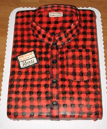 Flannel Cake, Birthday Cake For Husband, Cake For Husband, Shirt Cake, Lumberjack Birthday, Baby Grooming, Fathers Day Cake, New Cake, Happy Retirement