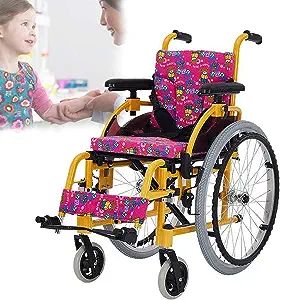 Pediatric Wheelchair for Kids, 14" Seat Width Lightweight Folding Wheelchairs with Flip-Back Armrest & Swing-Away Footrest, Children Self-Propelled Wheel Chair for Travel and Transport Pediatric Wheelchair, Wheel Chair, Object Drawing, Kids Chairs, Wheelchair, Pediatrics, For Kids, Wheel, Free Shipping