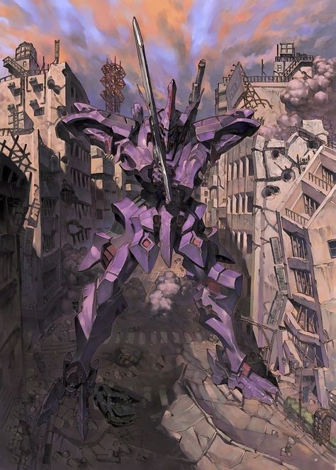 2 Yoh Yoshinari, Mecha Anime, Robot Concept Art, Art Style Inspiration, Artist Style, Character Design References, Sci Fi Art, Manga Illustration, Design Reference