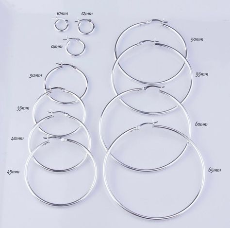 Classic Earrings, Custom Earrings, Sterling Silver Hoop Earrings, Sterling Silver Hoops, Earring Findings, Jewelry Earrings Hoops, Silver Hoops, Silver Hoop Earrings, Gold Plated Sterling Silver