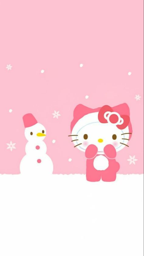 Bedrooms Wall Decor, Bedroom Wall Decorations, Wall Decor For Bathroom, Decorations For Bedroom, Kids Bedroom Wall Decor, Winter Wallpapers, Pink Wallpaper Hello Kitty, Walpaper Hello Kitty, Pink Wallpaper Girly