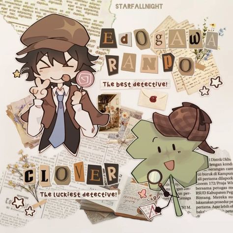 Detective Outfit Drawing, Cute Detective Outfits, Magic And Mystery Bsd, Detective Oc Art, Ranpo Drawing, Ranpo Aesthetic, Ranpo Edogawa Wallpaper, Detective Drawing, Random Objects Aesthetic