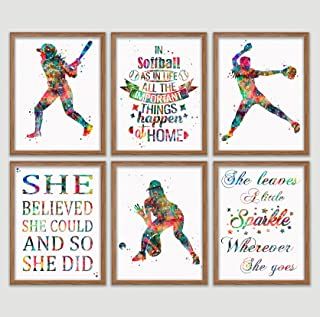 Softball Bedroom Decor, Girls Softball Room, Girls Sports Room, Girls Sports Bedroom, Softball Room Decor, Softball Bedroom, Softball Decor, Softball Room, Softball Decorations