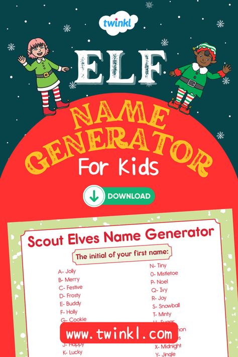 Elf Name Generator For Kids Elf Name Generator, Elf Names, Addition And Subtraction Worksheets, Subtraction Worksheets, Name Generator, Birth Month, Addition And Subtraction, Fun Math, Christmas Activities