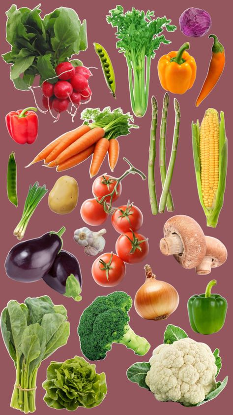 Vegetable Collage, I Love, Collage