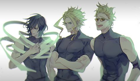 Boku no Hero Academia, Aizawa Shouta "Eraserhead", Yagi Toshinori "All might", Hizashi Yamada "Present Mic" Heroes Wallpaper, Shouta Aizawa, Aizawa Shouta, Academia Wallpaper, All Might, Background Images Wallpapers, Hero Wallpaper, My Hero Academia Memes, Buko No Hero Academia