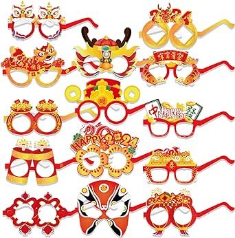 Festival Photo Booth, Red Lantern Chinese, New Year Glasses, Dragon Lantern, Festival Fancy Dress, Chinese New Year Party, New Year's Games, New Year Decorations, New Year's Party Decorations