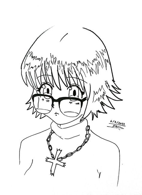 Hunter X Hunter Shizuku, Sketches Tutorial, Mini Drawings, Anime Sketch, Hunter X Hunter, Character Drawing, Designs To Draw, Drawing Sketches, Easy Drawings