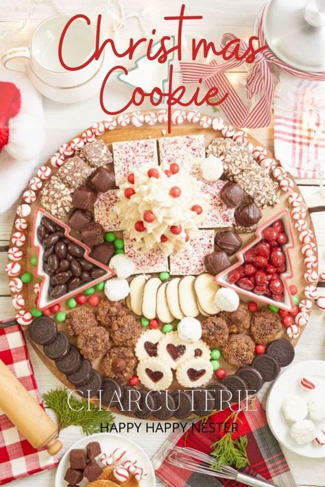 christmas cookie charcuterie board pin Christmas Cookie Charcuterie, Christmas Cookie Charcuterie Board, Christmas Charcuterie Board Dessert, Easy Christmas Charcuterie Board, Cookie Charcuterie Board, Easy Christmas Treats Recipes, Charcuterie Board Dessert, Cookie Charcuterie, Christmas Charcuterie Board