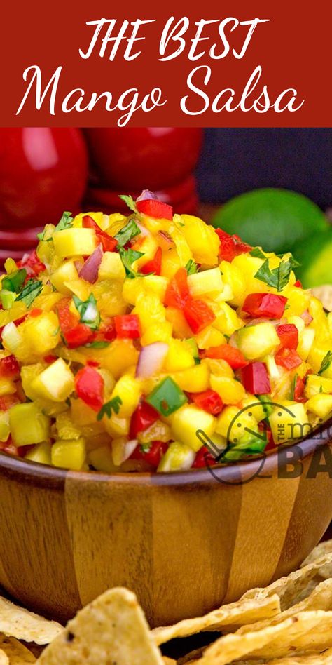 Best Mango Salsa Recipe, Mango Salsa No Cilantro, Mango Salsa With Frozen Mango, Sweet Mango Salsa, How To Make Mango Salsa, Canning Mango Salsa Recipe, Mango Salsa For Canning, Canned Mango Salsa, Fruit Salsa Recipe Easy