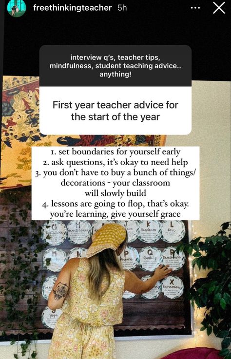 First Year Teacher Advice, Middle School Teacher Aesthetic, Teacher Aesthetic High School, Teaching Affirmations, High School Teacher Aesthetic, Room Space Ideas, Teacher Goals, Parent Hacks, Teacher Lifestyle