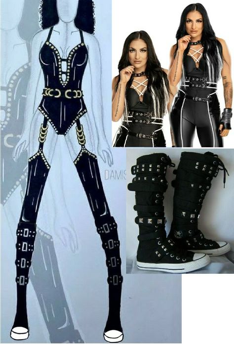 Wrestler Costume Female, Pro Wrestler Costume, Wwe Female Wrestlers Outfits, Wwe Gear Ideas, Wrestling Gear Women Ideas, Wrestling Outfits Womens, Wwe Costumes, Wrestling Outfits, 2 Aesthetic