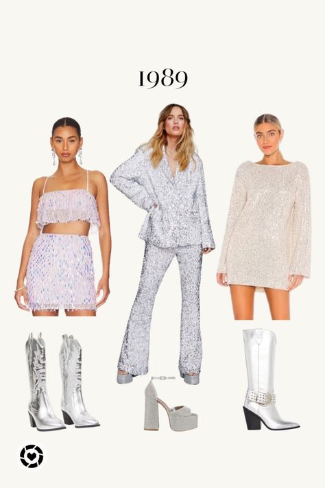 Taylor Swift Ares Tour Outfit, Taylor Swift 1989 Outfits Concerts, Fall Eras Tour Outfit, Taylor Swift Concert Outfit Eras Tour 1989, Sparkly Eras Tour Outfits, Taylor Swift Outfits Concert 1989, Dresses And Cowgirl Boots, Taylor Swift Concert Outfit 1989, 1989 Taylor Swift Aesthetic Outfits