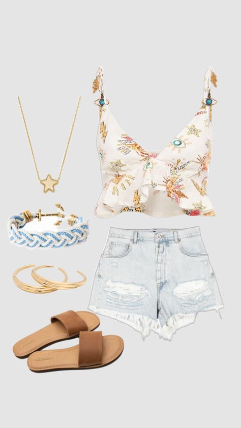 Island Vacation Outfit Ideas, Costa Rica Vacation Outfits, Costa Rica Outfits, Costa Rica Outfit, Coastal Clothes, Korean Outfits Kpop, Vacation Outfits Women, Cute Vacation Outfits, Top Summer Outfits