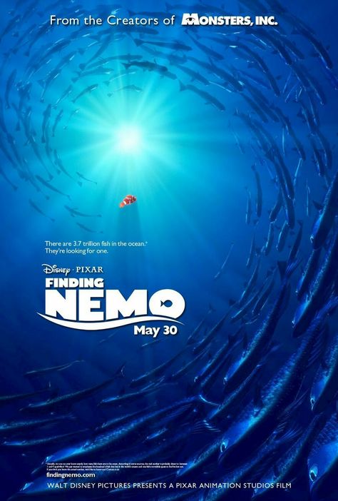 Finding Nemo movie poster Disney Movie Posters & Artwork #Disney #waltdisney #disneymovies #movieposters #animation #Cartoons #MovieBuff #fantasy #action #adventure #drama #scififantasy #textless #humour #Superheroes #christmas #artwork #Marvel #MarvelLegacy Finding Nemo Poster, Finding Nemo Movie, Nemo Movie, Finding Nemo 2003, Eric Bana, Pixar Films, Movies Worth Watching, Film Disney, I Love Cinema