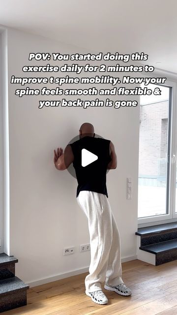 Anthony Green | Mobility on Instagram: "BACK PAIN | THORACIC SPINE MOBILITY   Feeling stiff and tight in your upper back? Try this movement to improve thoracic spine mobility.   Rotational exercises like these can help improve spine mobility and relieve pain and tension in your back.  Try this for 2 minutes and let me know how it feels." Rotational Exercises, Thoracic Spine Mobility, Spine Mobility, Anthony Green, Yoga Ball, Your Back, Back Pain, Home Remedies, Pilates