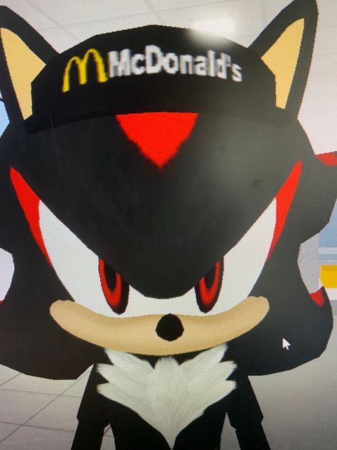 Sonic Work At Mcdonalds, Sonic Mcdonalds, Sonic Y Shadow, Shadow Wallpaper, Working At Mcdonalds, Shadow Sonic, Emoji Drawings, Swag Pics, Rouge The Bat