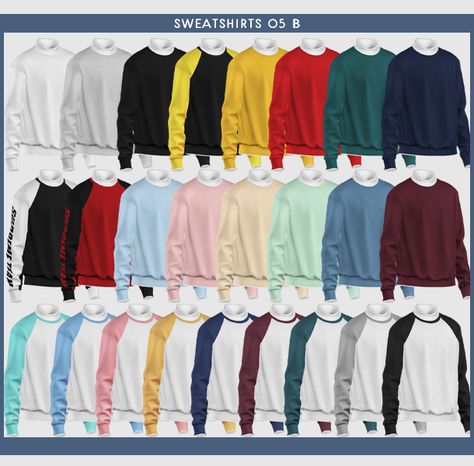 KK Sweatshirts 05 B | KK's creation on Patreon Sims 4 Men Clothing, Sims 4 Male Clothes, Pelo Sims, Sims 4 Gameplay, Sims 4 Teen, Sims 4 Toddler, Sims4 Clothes, Sims 4 Cc Packs, Sims Hair