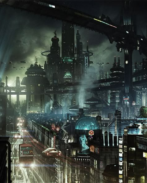 Futuristic City Dystopia, Architecture Futuristic, Dystopian Art, Scifi City, Minecraft City Buildings, Sci Fi Architecture, Neon Noir, Cyberpunk Aesthetic, Dark City