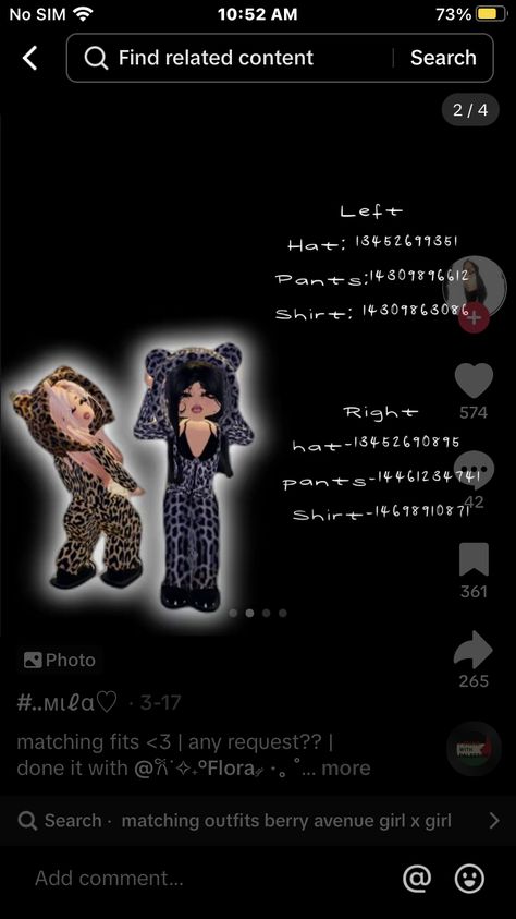 Matching Fits Berry Avenue Codes Couple, Berry Avenue Codes Clothes Matching, Berry Avenue Codes Matching Besties, Matching Outfits Berry Ave, Matching Fits Berry Avenue Codes, Berry Ave Dress Codes, Berry Avenue Matching Outfit Codes, Outfit Ideas Emo, Cheetah Print Outfits