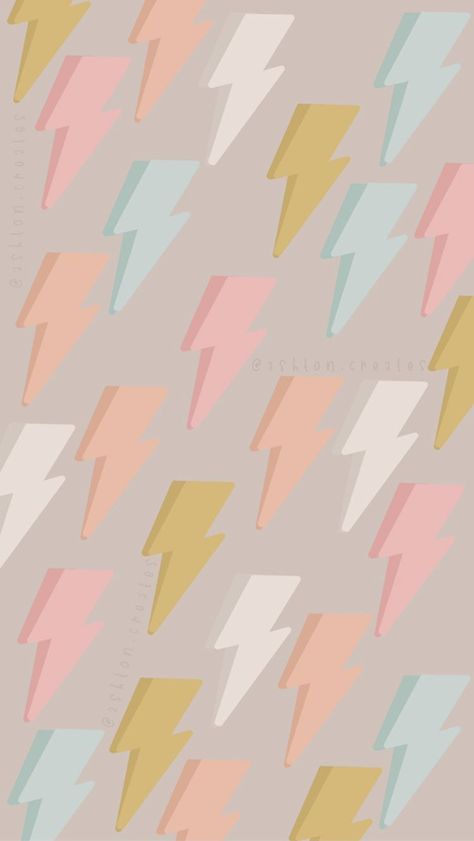 @ashton.creates Lighting Bolt Wallpaper, Lighting Bolts Wallpaper, Ashton Creates, Bolt Wallpaper, Really Cool Wallpapers, Wallpaper Iphone Boho, Lighting Bolt, Vintage Paper Background, Cute Summer Wallpapers