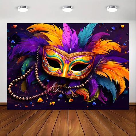 Ball Themes Ideas, 360 Photo Booth Ideas, Masquerade Sneaker Ball, Prom Decor Ideas, Mardi Gras Gala, Mardi Gras Images, Mardi Gras Party Decorations, Masquerade Party Decorations, Carnival Design