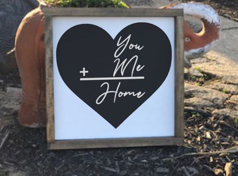 You And Me Sign, Bedroom Signs, Bedroom Wall Decor, Home Sign, Custom Wood Signs, Sign Wedding, Diy Signs, Signed Photo, Wedding Sign