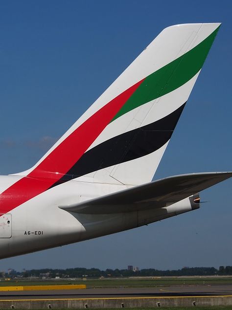 Emirates Airbus A380 Passenger Plane Tail by ROGUE-RATTLESNAKE on DeviantArt Plane Black Background, Airbus A380 Emirates, Plane Black, Emirates Airbus, Emirates A380, Airplane Wallpaper, Airbus A380, Kid Friendly Trips, Valentine Photography