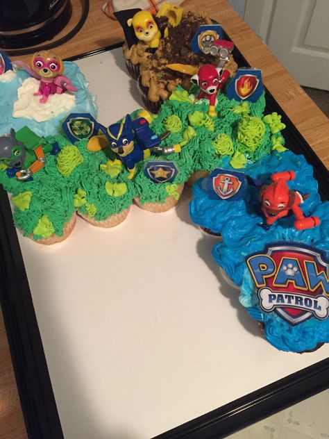 Paw patrol cupcake cake number 4 Number 4 Cupcake Cake Paw Patrol, Paw Patrol Dog Bone Cake, Number 4 Cake Paw Patrol, Paw Patrol Number 4 Cake, Diy Paw Patrol Cupcakes, 4th Paw Patrol Birthday, Number 4 Paw Patrol Cake, Cupcake Cake Paw Patrol, 4 Cupcake Cake Number