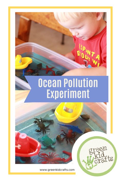 It can be more fun, when explaining something like pollution, to do a hands-on activity to really drive home the concept. This ocean pollution experiment is eye-opening to see what happens when there is an oil spill, especially around #WorldOceansDay when we explore ways to help Earth. #kidscience #ocean #nature #kidsactivities #restoreouroceans #savetheearth #environmentaleducation #savetheseas #protectourplanet #zerowaste #ecofriendly #globalwarming #gogreen #greenkidcrafts Pollution Project Ideas, Water Pollution Project, Pollution Experiment, Outdoor Science, Pacific Garbage Patch, Science Fair Experiments, Great Pacific Garbage Patch, Ocean Science, Ocean Pollution