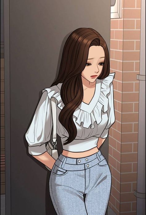 True Beauty Outfits Webtoon, Jugyeong True Beauty Outfits, Webtoon Fashion, Webtoon Outfits, True Beauty Webtoon, Comic Art Girls, Handsome Anime Guys, An Anime, Anime Outfits