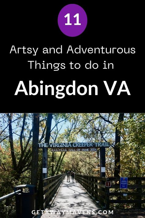 With so many romantic things to do in Abingdon VA, the Gateway to Southwestern Virginia, it's best to stay awhile. You just might be surprised by the caliber of theater, music, art, food, biking trails, and lodging in the corner of Virginia wedged between Tennessee and Kentucky. Abingdon Virginia, Virginia Creeper Trail, Grayson Highlands, Virginia Creeper, Adventurous Things To Do, Romantic Things To Do, Virginia Travel, Romantic Things, Get Outdoors