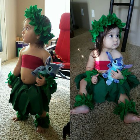 Hand made Lilo costume. Disney's Lilo and Stitch inspired costume.  Blossomandbloomkids.etsy.com Lilo Costume, Lilo And Stitch Costume, Stitch Costume, Costume Disney, Baby Kostüm, Baby First Halloween