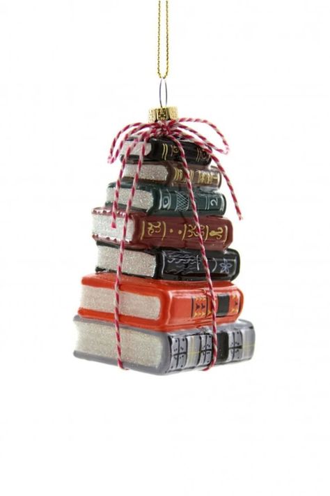 Trouva: Stacked Books Hanging Decoration Hanukkah Bush, Stacked Books, Cody Foster, Traditional Ornaments, Bookclub Gifts, Different Holidays, Ornaments Design, Stack Of Books, Book Decor