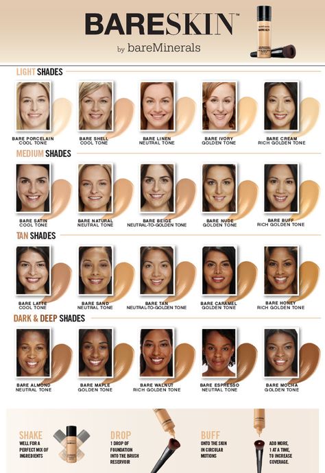 bareMinerals - Find Your Perfect Foundation - feelunique.com Bare Minerals Makeup, Serum Foundation, Bare Skin, Bare Minerals, Makeup Swatches, Perfect Foundation, Brightening Serum, Beauty Favorites, All Things Beauty