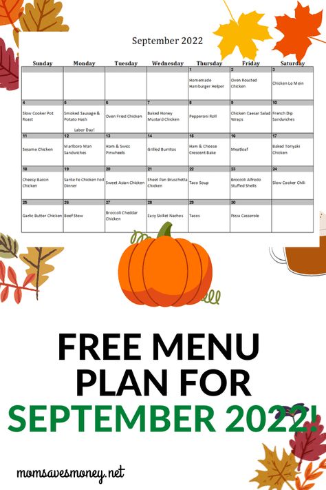 Meals For A Month Menu Planning, Meal Plan Calendar, Printable Meal Planner Monthly, Plan Calendar, Rolled Roast, Meal Calendar, Monthly Menu, Meal Planning Menus, Monthly Printable