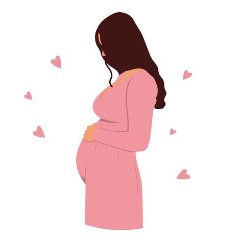 Charming pretty happy pregnant woman isolated. Vector illustration Illustration Pregnant Woman, Happy Pregnant Woman, Pregnant Illustration Art, Pregnant Women Illustration, Pregnant Illustration, Family Experiences, Pregnancy Illustration, Floral Calendar, Baby Vision