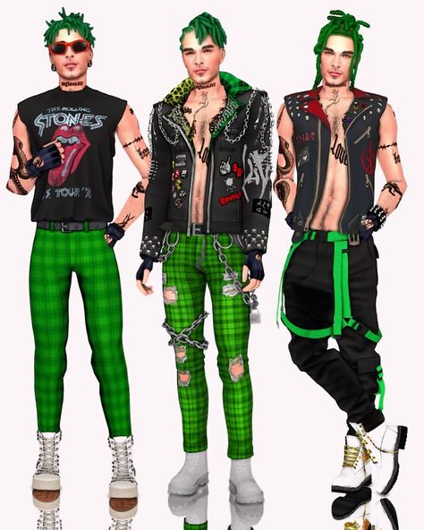 (PREVIEW) Deuce Gorgon cc list + cc folder | Patreon Sims 4 Male Punk Cc, Sims 4 Tray Files Male, Punk Cc Sims 4, Sims 4 Cc Punk Clothes, Cc Men, Sims 4 Cc Goth, Goth Male, Punk Guy, Deuce Gorgon