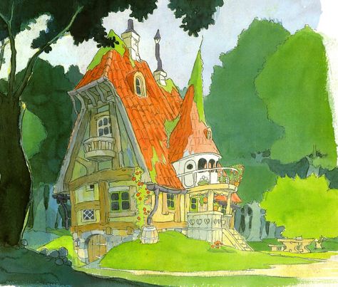 Hayao Miyazaki Rare Sketches Collection Hayao Miyazaki Concept Art, Ghibli Concept Art, Ghibli Sketches, House In Woods, Draw Background, Art Pallet, Hayao Miyazaki Art, Book Illustration Layout, Miyazaki Art